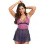 Worldgirl Free Spirit Pink Lace Cut-out Babydoll Set Worldgirl Free Spirit Pink Lace Cut-out Babydoll Set