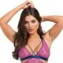 Worldgirl Free Spirit Pink Lace Cut-out Babydoll Set Worldgirl Free Spirit Pink Lace Cut-out Babydoll Set