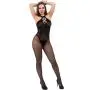 Worldgirl Fishnet Criss-Cross Halterneck Crotchless Bodystocking