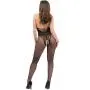 Worldgirl Fishnet Criss-Cross Halterneck Crotchless Bodystocking