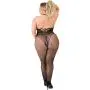 Worldgirl Plus Size Fishnet Halterneck Crotchless Bodystocking