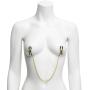 Bondage Boutique Adjustable Nipple Clamps with Gold Chain Bondage Boutique Adjustable Nipple Clamps with Gold Chain