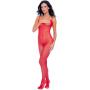 Rene Rofe Red Fishnet Crotchless Bodystocking