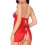 Seven 'til Midnight Red Underboob Cut-Out Babydoll Set