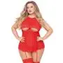 Seven 'til Midnight Plus Size Red Underboob Cut-Out Babydoll Set Seven 'til Midnight Plus Size Red Underboob Cut-Out Babydoll Set