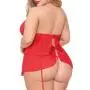 Seven 'til Midnight Plus Size Red Underboob Cut-Out Babydoll Set Seven 'til Midnight Plus Size Red Underboob Cut-Out Babydoll Set