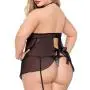 Seven 'til Midnight Plus Size Black Underboob Cut-Out Babydoll Set Seven 'til Midnight Plus Size Black Underboob Cut-Out Babydoll Set