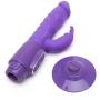Rotating Gyrating Realistic Rabbit Vibrator with Suction Cup
