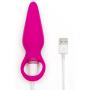 Rechargeable Vibrating Finger Ring Butt Plug 3.5 Inch