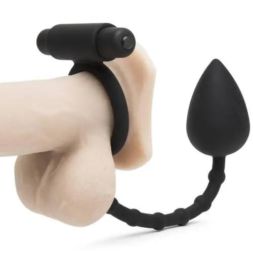 5 Function Silicone Cock Ring and Butt Plug 5 Function Silicone Cock Ring and Butt Plug
