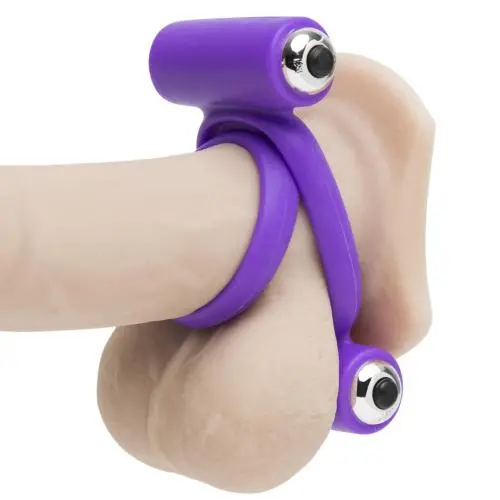 7 Function Twin Vibrating Silicone Cock Ring 7 Function Twin Vibrating Silicone Cock Ring