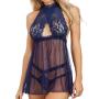 Dreamgirl Blue Lace Babydoll Set 
