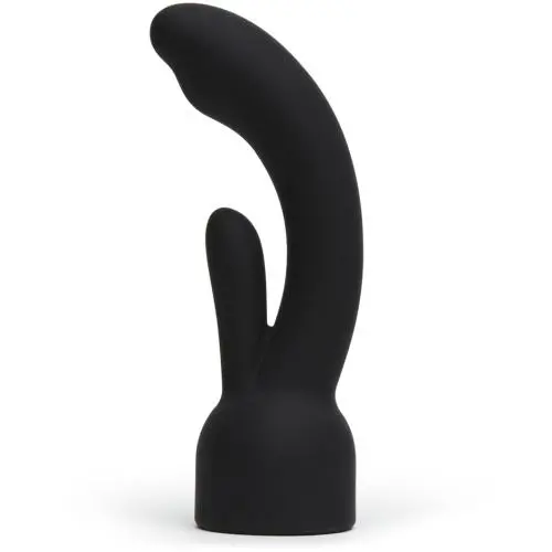 Doxy Number 3 Black Silicone Rabbit Wand Attachment Doxy Number 3 Black Silicone Rabbit Wand Attachment