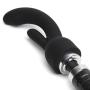 Doxy Number 3 Black Silicone Rabbit Wand Attachment 