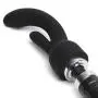 Doxy Number 3 Black Silicone Rabbit Wand Attachment Doxy Number 3 Black Silicone Rabbit Wand Attachment
