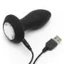 Power Gem Rechargeable Vibrating Silicone Butt Plug 2.5 Inch