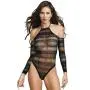 Dreamgirl Black Cold Shoulder Long Sleeve Body