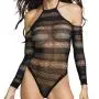 Dreamgirl Black Cold Shoulder Long Sleeve Body