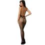 Dreamgirl Black Low Back Fishnet Crotchless Bodystocking