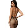 Dreamgirl Black Low Back Fishnet Crotchless Bodystocking