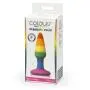Rainbow Pleasure Silicone Butt Plug 2 Inch
