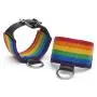 Bondage Boutique Rainbow and Leather Wrist Cuffs Bondage Boutique Rainbow and Leather Wrist Cuffs