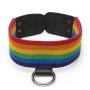 Bondage Boutique Rainbow and Leather Collar Bondage Boutique Rainbow and Leather Collar