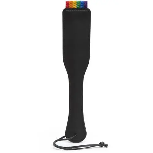 Bondage Boutique Rainbow and Leather Spanking Paddle Bondage Boutique Rainbow and Leather Spanking Paddle