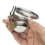 Master Series Solitary Stainless Steel Locking Chastity Cage