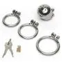 Master Series Exile Stainless Steel Locking Chastity Cage