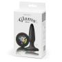 Glams Silicone Mini Butt Plug with Rainbow Crystal 3 Inch