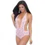 Escante Pink Backless Lace Pearl Thong Body Escante Pink Backless Lace Pearl Thong Body
