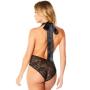 Oh La La Cheri Black Deep Plunge Lace Body