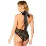 Oh La La Cheri Black Deep Plunge Lace Body