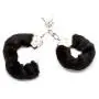 Worldgirl Black Furry Handcuffs