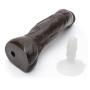 Doc Johnson Black Thunder Realistic Vac-U-Lock Dildo 9 Inch