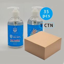 300ml Factory Manufacturers Private Label OEM Custom Logo Portable Waterless Antibacterial Instant Alcohol Gel Hand Sanitizer 35pcs Air shipping to Japan, Sea Freight To USA, European