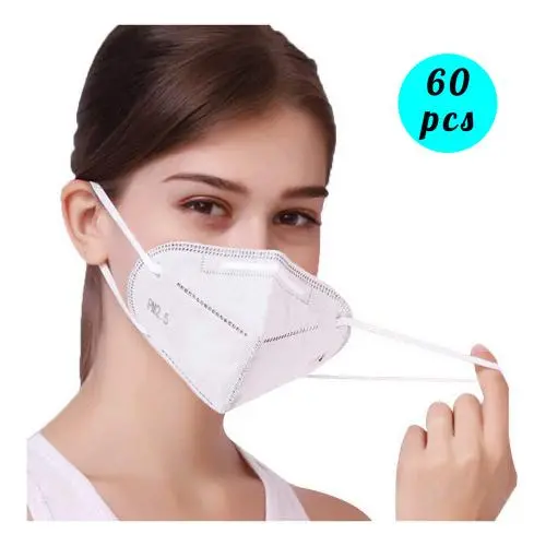 60 Pcs KN95 Face Mask, 5-Layer Safety Mask for Blocking Dust Air Pollution, Breathable and Comfortable Health Mask, Filtration Efficiency of Non-oily Particles More than 95%. 60 Pcs KN95 Face Mask, 5-Layer Safety Mask for Blocking Dust Air Pollution, Breathable and Comfortable Health Mask, Filtration Efficiency of Non-oily Particles More than 95%.