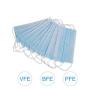 60 PCS Safty Mask, Medical 3-Layer Disposable Face Masks 3-Layer with Elastic Ear Loops for Blocking Dust Protection