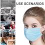 Disposable Face Masks, Earloop Respirator Mask for Personal Health, Anti Pollution Non Woven Safety 3-Layer Mask(240pcs)