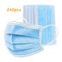 Disposable Face Masks, Earloop Respirator Mask for Personal Health, Anti Pollution Non Woven Safety 3-Layer Mask(240pcs)