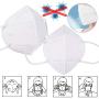 240pcs KN95 Mask COVERME Dust Mask Disposable Respiratory Mask Face Mask Safety Mask for PM2.5 Mask, Men&Women