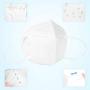 100Pcs Medical Antiviral Face Masks - N95 Dust Breathable Earloop Comfortable Sanitary Surgical Mask Thick 5-Layer Masks (White)