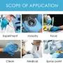 Nitrile Disposable Gloves 2.5 Mil Pack of 100, Powder Free Safety Working Gloves for Food Handle or Industrial Use Nitrile Disposable Gloves 2.5 Mil Pack of 100, Powder Free Safety Working Gloves for Food Handle or Industrial Use