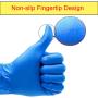 Nitrile Disposable Gloves 2.5 Mil Pack of 100, Powder Free Safety Working Gloves for Food Handle or Industrial Use